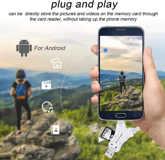 4-in-1 Multi-Card Reader – Effortless Data Transfer and More!