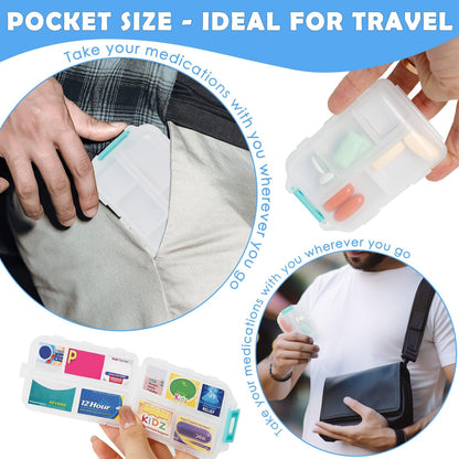 147 Pcs Medicine Labels, DIY Mini Pill Case Labels