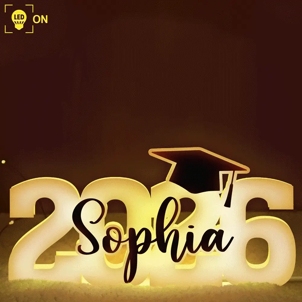 Class Of 2026 Graduation - Personalized Custom Shaped Light Box